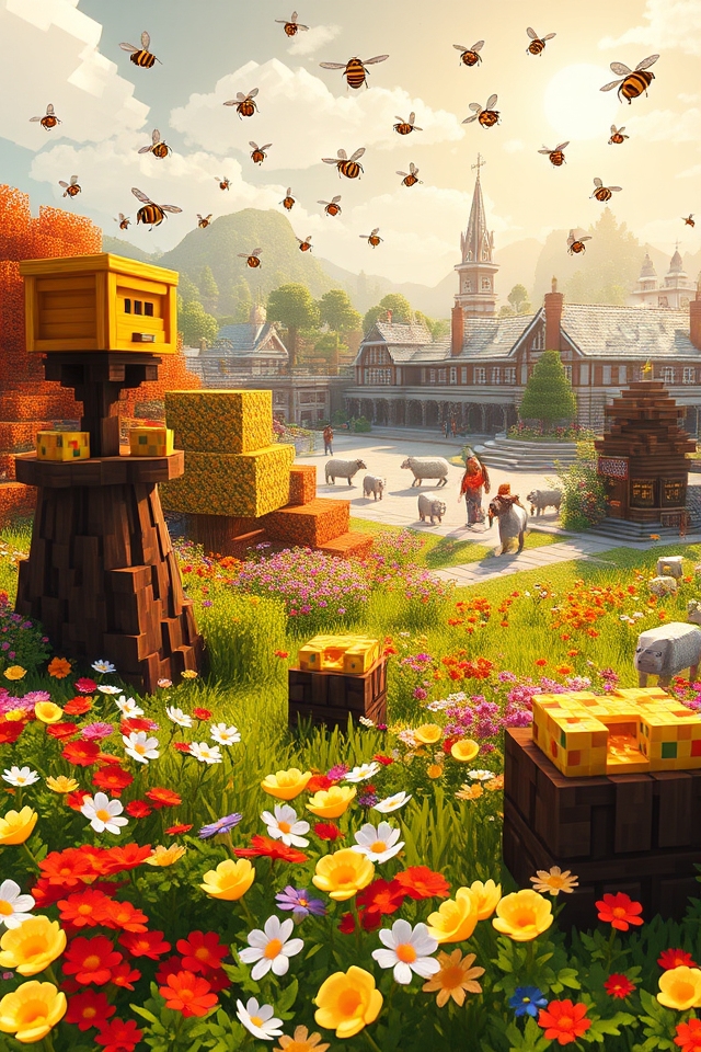 seasonal bee farm decorations