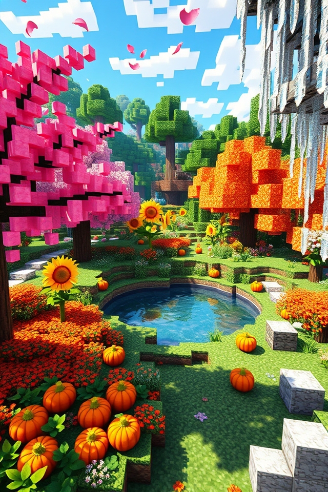 seasonal gardens for minecraft