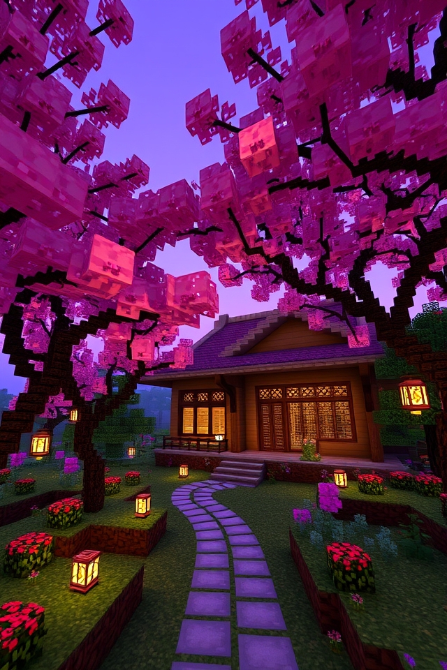 serene cherry blossom retreat
