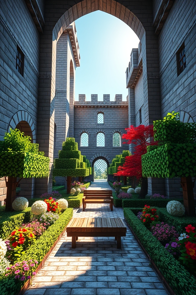 serene courtyard garden escape