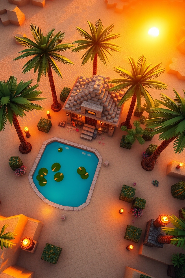 serene desert oasis retreat