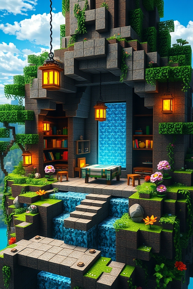 serene floating island sanctuary