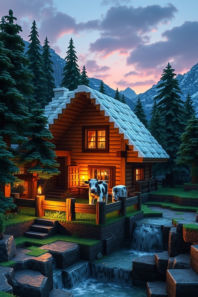 serene mountain retreat lodge