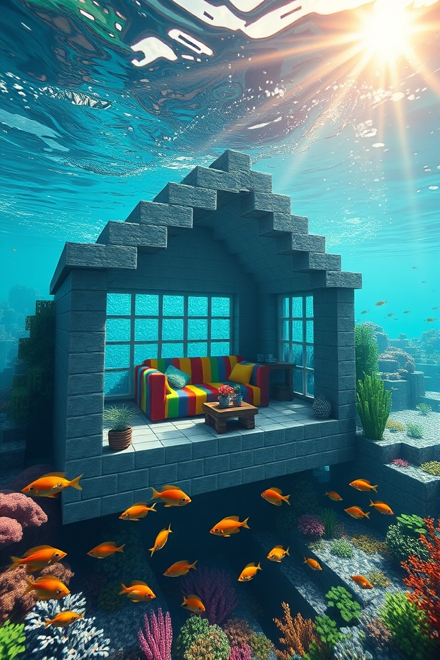 serene underwater bungalow design