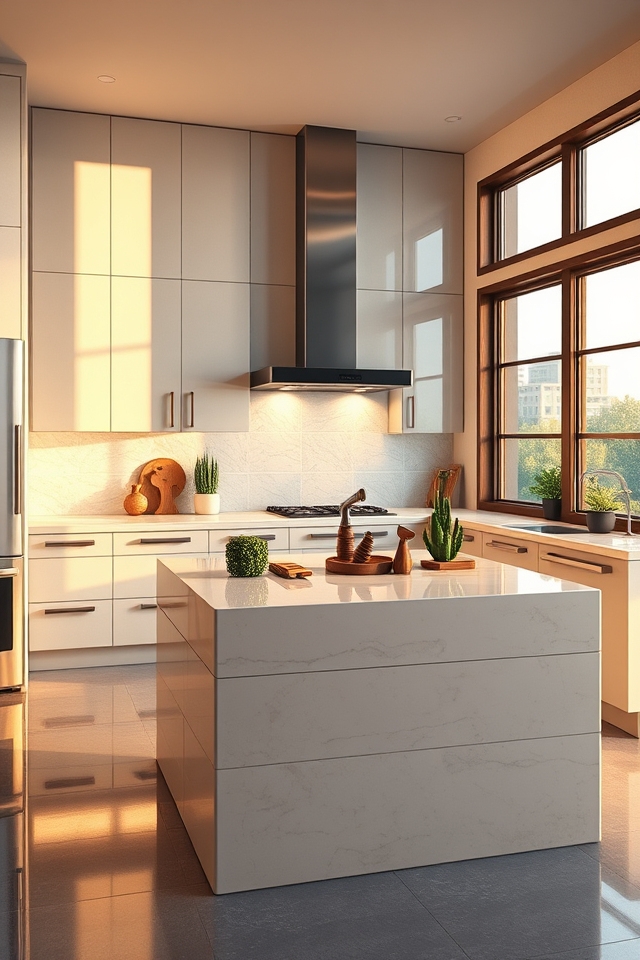 sleek clean elegant kitchens