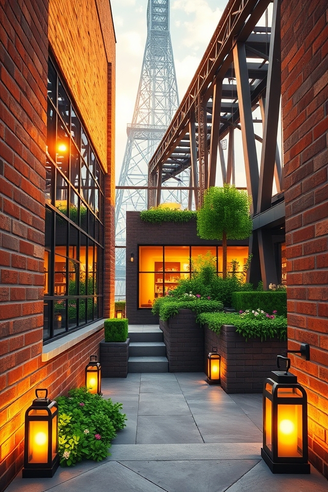 sleek industrial loft design