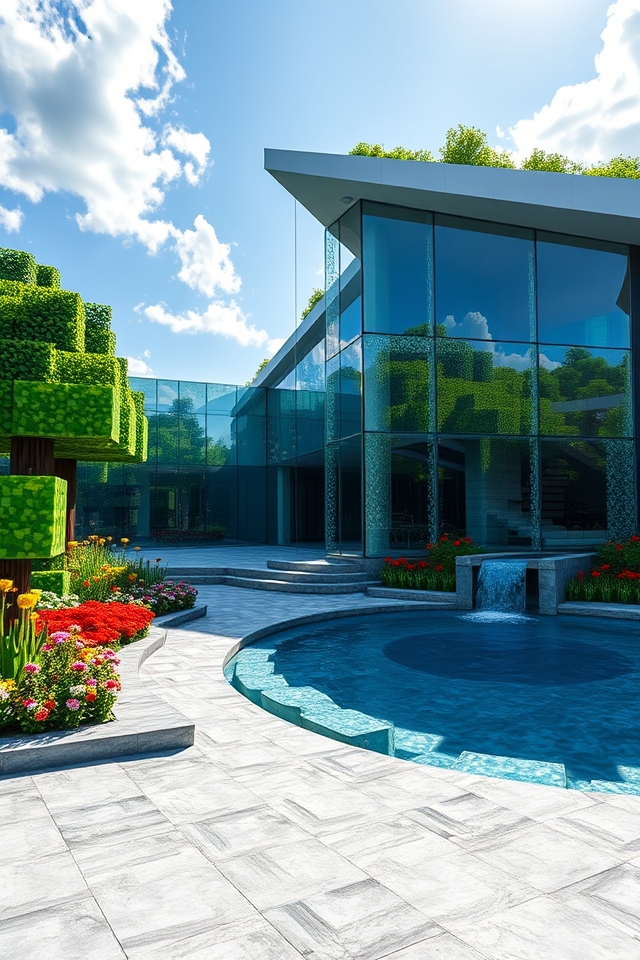 sleek minimalist glass design