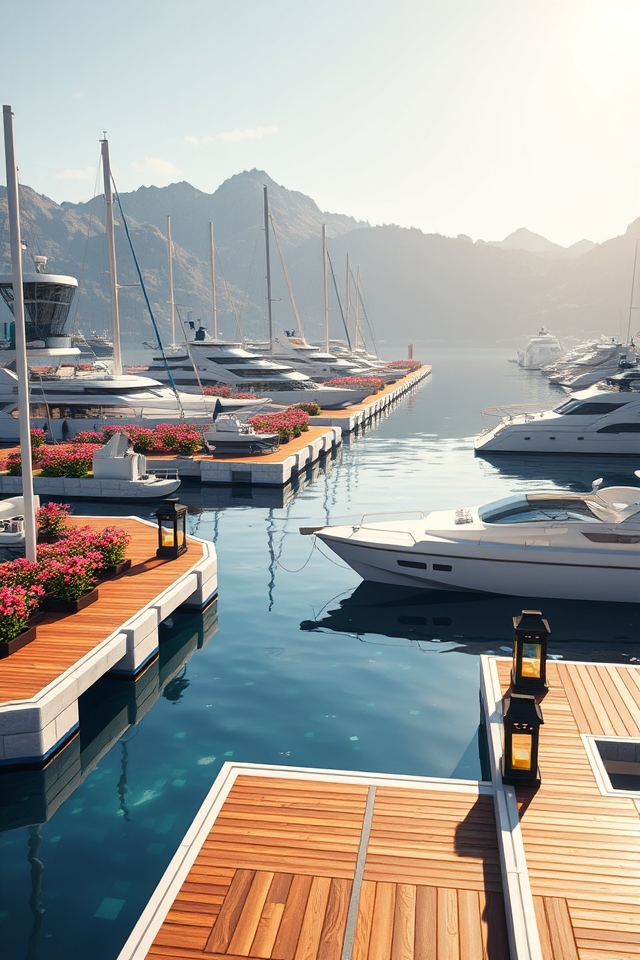 sleek modern minecraft marina