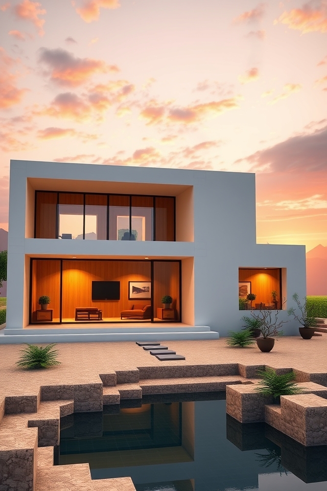 sleek serene minimalist elegance