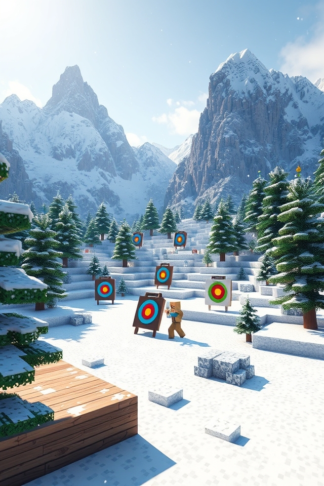 snowy archery mountain adventure