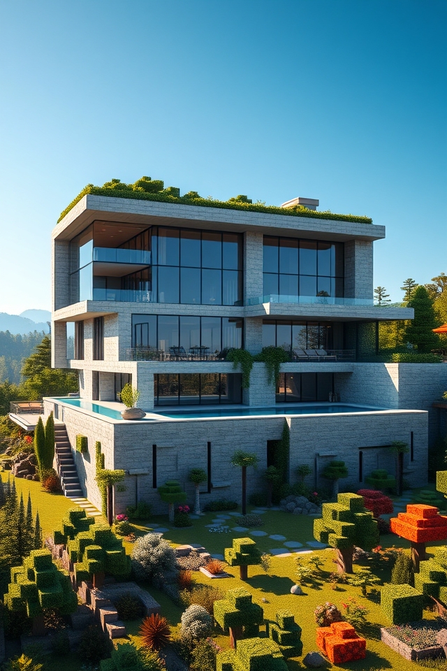 sophisticated modern mansion design