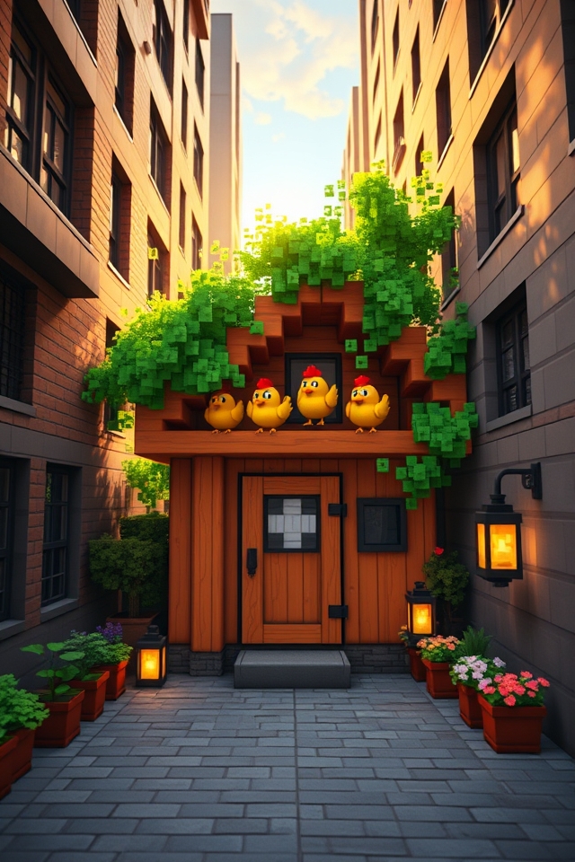 space efficient urban chicken coop