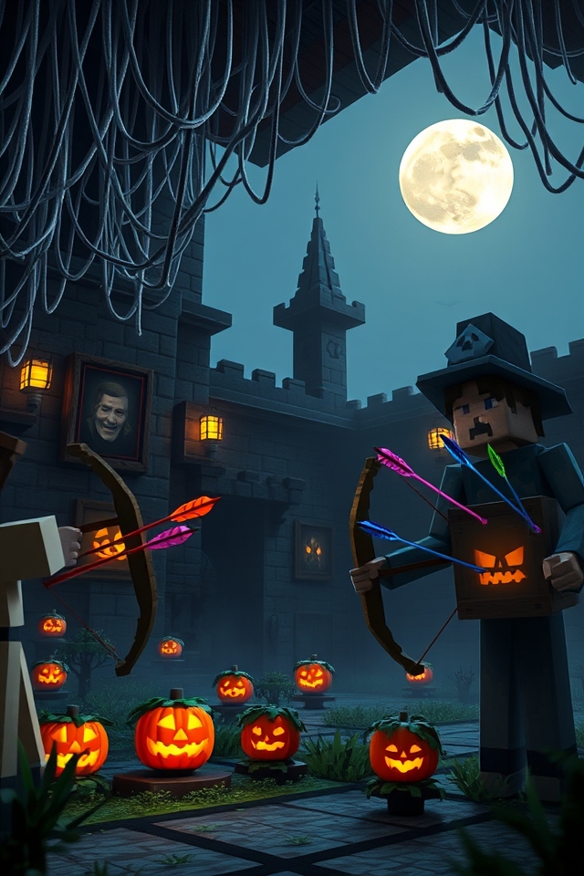 spooky archery mansion course