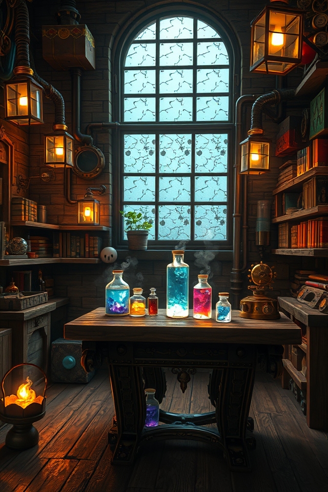 steampunk inspired enchanting atmosphere
