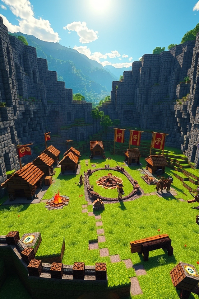 strategic minecraft warrior camp