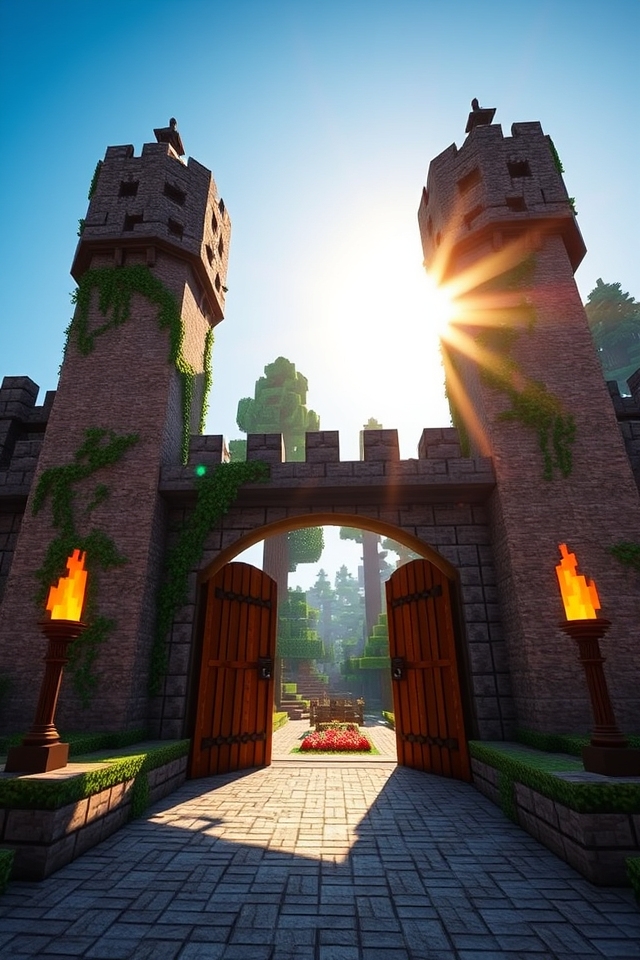 sturdy castle gate design