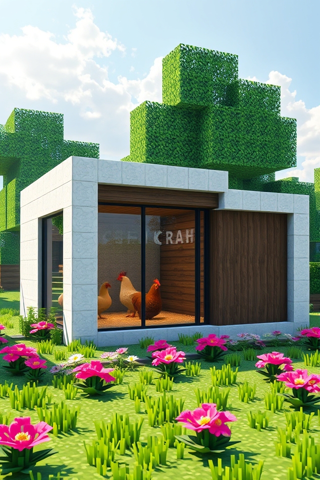 stylish functional chicken coop
