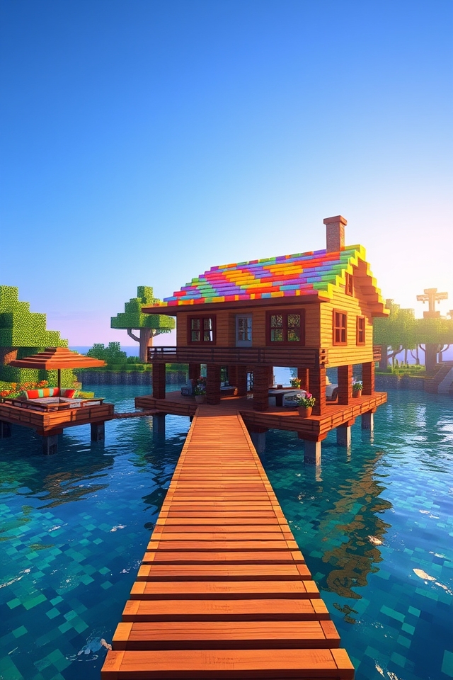 stylish waterfront retreat design