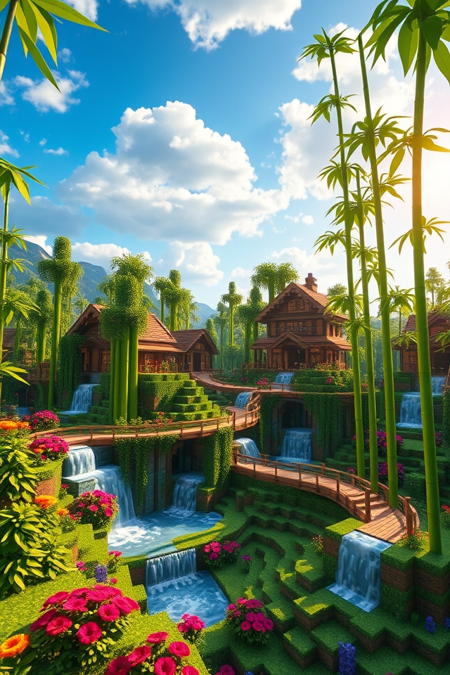 sustainable bamboo village design