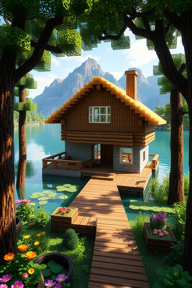 sustainable stylish lake retreat