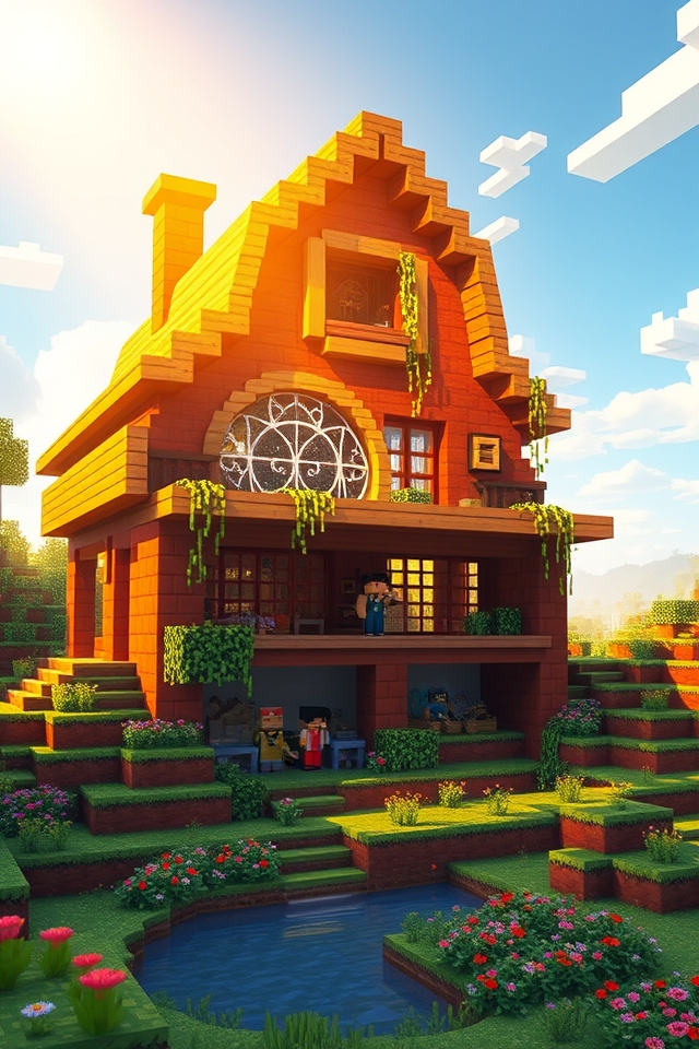 tiered agricultural design elements