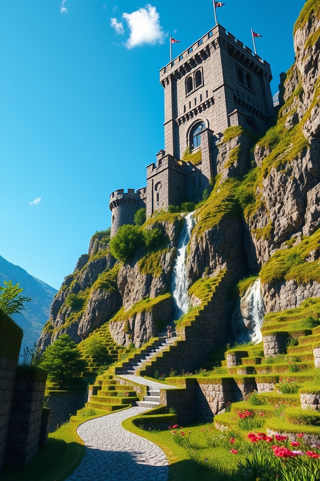 timeless mountain castle design