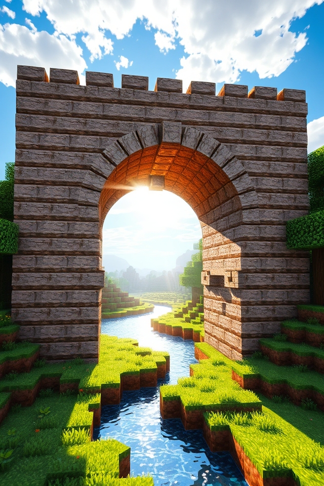 timeless rustic stone archway