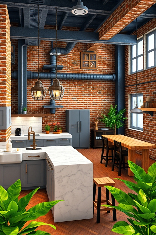 trendy industrial minimalist living