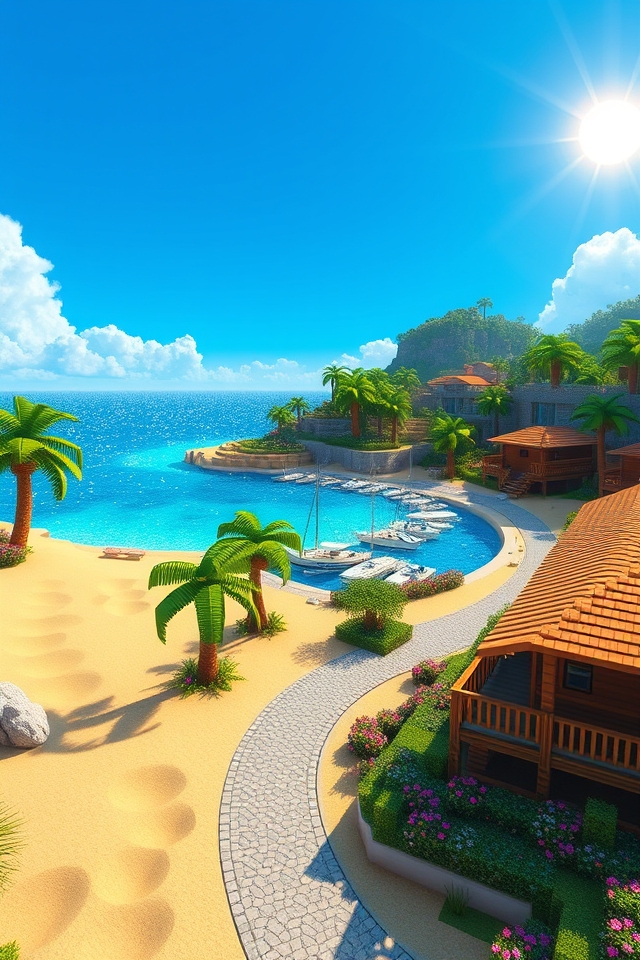 tropical beachfront paradise getaway