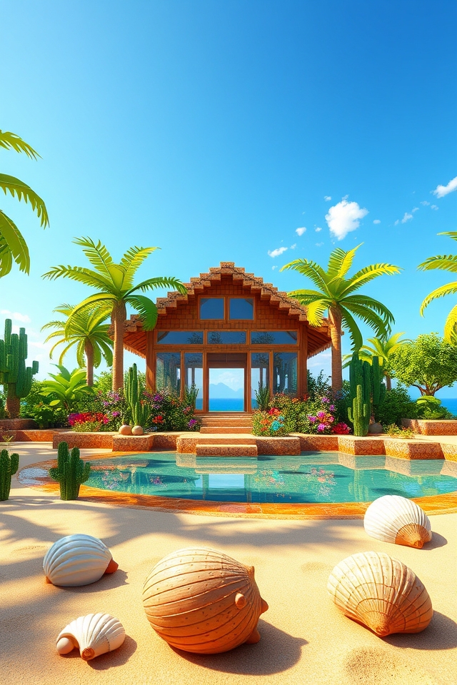 tropical beachfront relaxation bungalow