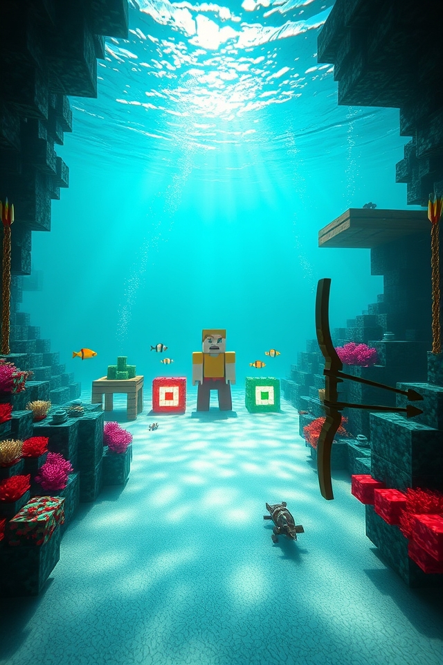 underwater archery shooting challenge