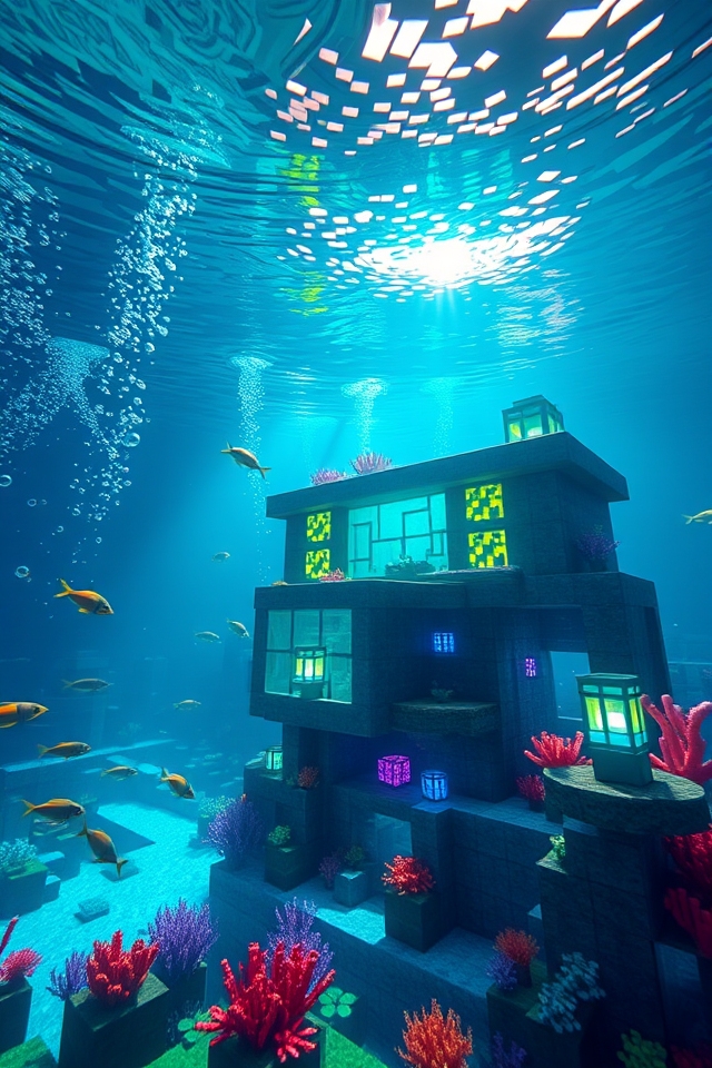 underwater base with views