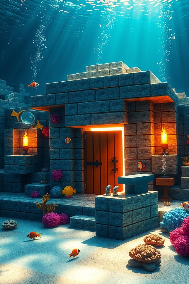 underwater blacksmith hut design