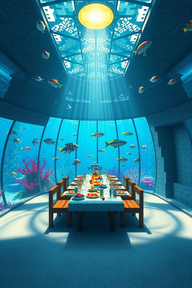 underwater dining ambiance creation