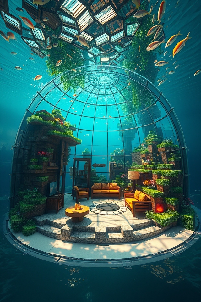 underwater glass dome base