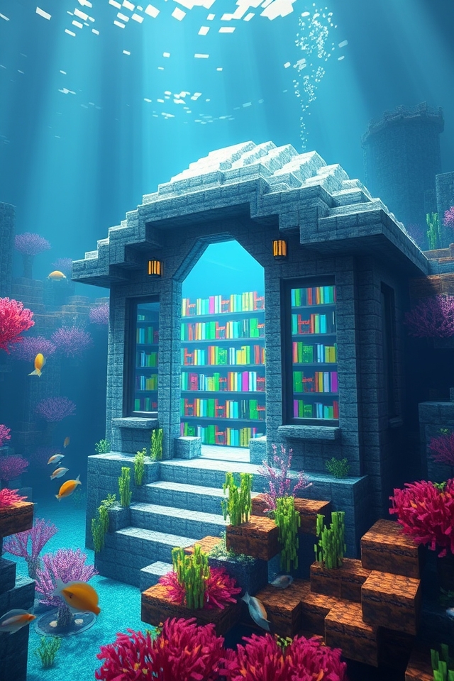 underwater library cabin design