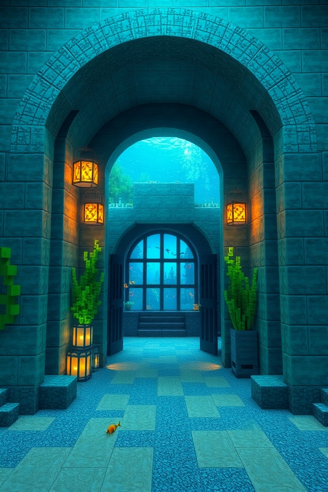underwater secret home entrance