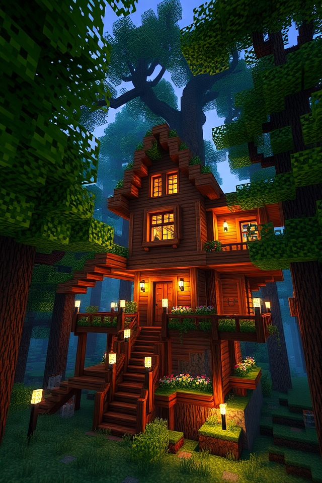 vertical treehouse design concept