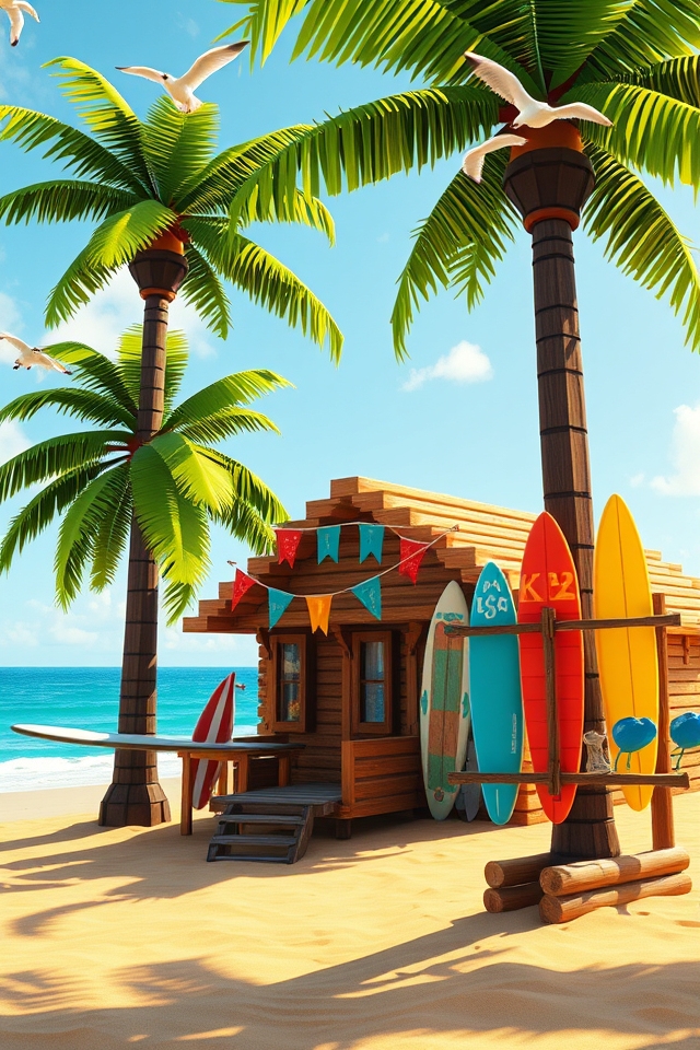 vibrant beach house getaway