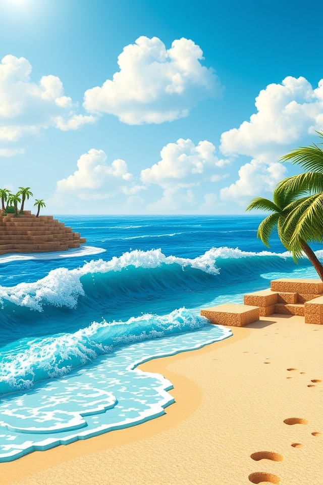 vibrant coastal ocean banner