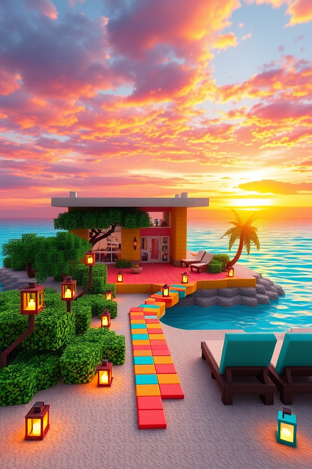 vibrant coastal paradise design