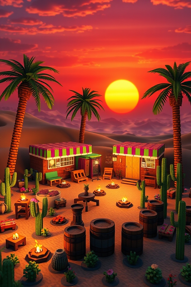 vibrant desert camp experience