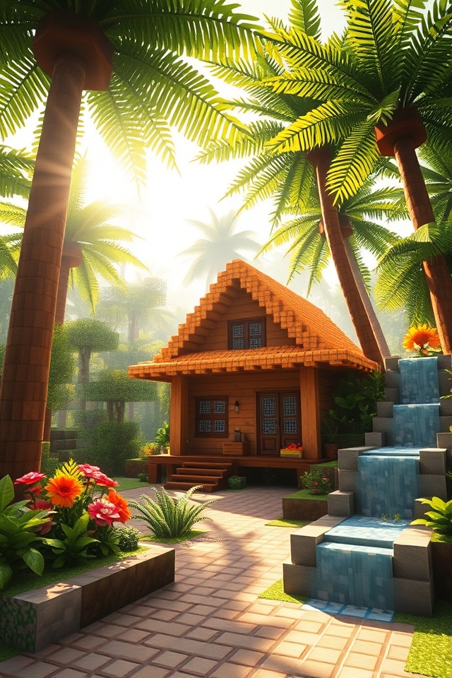 vibrant elevated jungle retreat