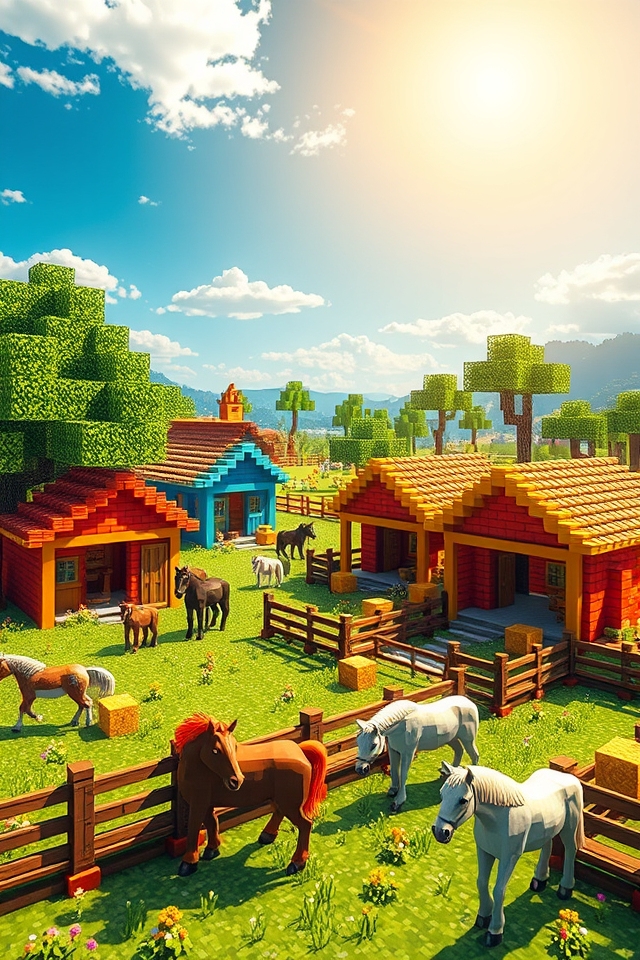 vibrant horse stable designs