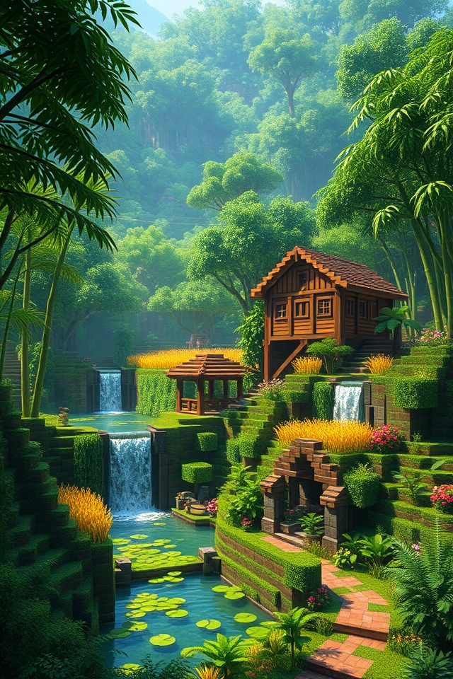 vibrant jungle farm aesthetics