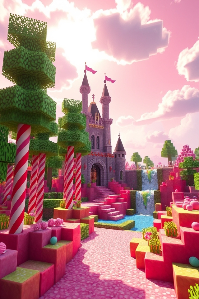 vibrant sugary fantasy land