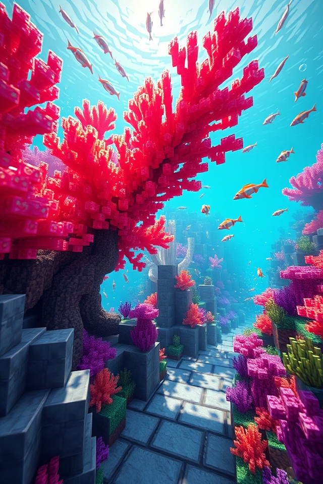 vibrant underwater coral oasis