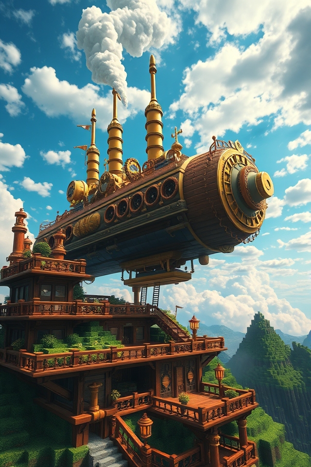victorian industrial airship design