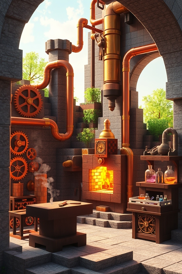 victorian industrial blacksmith forge