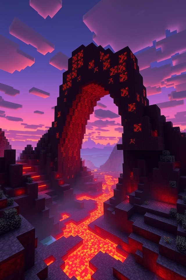 volcanic lava arch design
